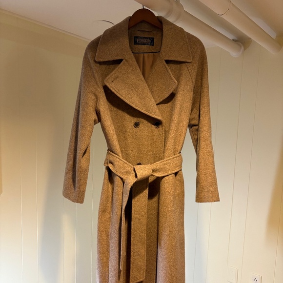 Pendleton Camel Wool Overcoat, NWOT, Sz 16 - Picture 1 of 7
